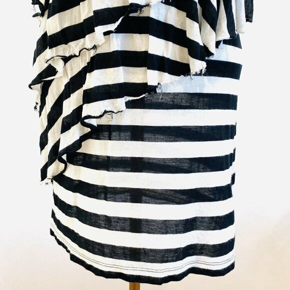 CASLON Women Sleeveless Pullover Black/White Striped Casual Shirt Top Sz Small - Picture 3 of 12